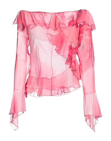 BLUMARINE Top Fuchsia 100% Soie