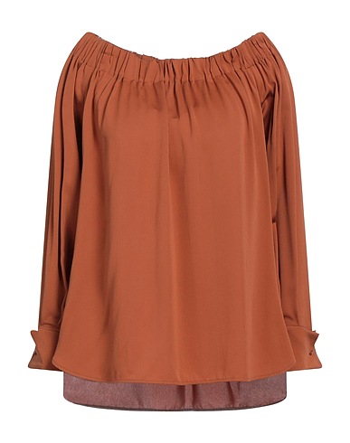 MAX MARA シルクトップス ブラウン シルク 100%