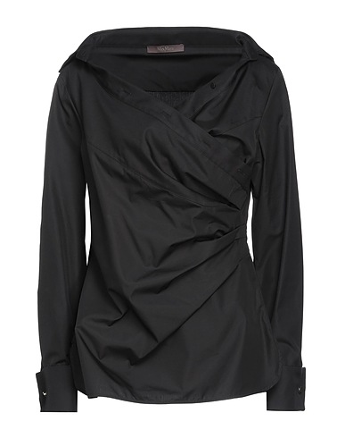 MAX MARA Solid color shirts & blouses Black 100% Cotton