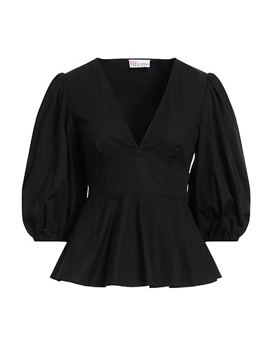 REDValentino Top Nero 96% Cotone, 4% Elastan