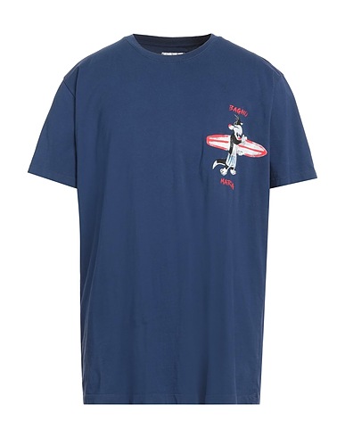 FRONT STREET 8 T-shirt Blu 100% Cotone