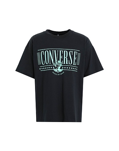 CONVERSE Basic t-Shirt COLLEGE TEE
 Μαύρο 100% Βαμβάκι