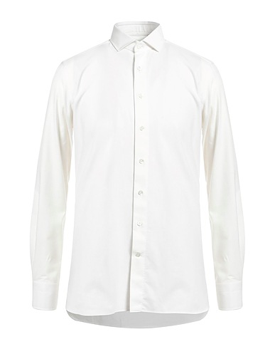 100 HANDS Camicia tinta unita Bianco 100% Cotone
