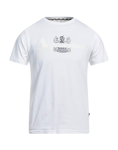 AQUASCUTUM ACTIVE T-shirt Bianco 95% Cotone, 5% Elastan