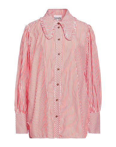 GANNI Striped shirt Red 100% Organic cotton