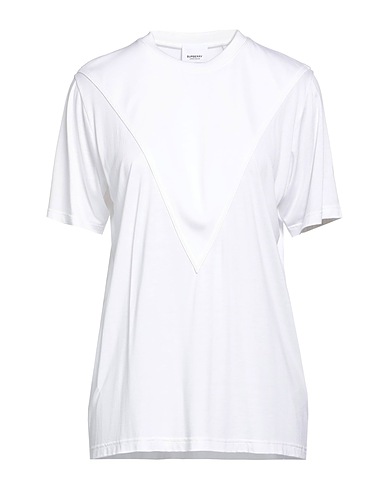 BURBERRY Camiseta Blanco 85% Viscosa, 15% Seda