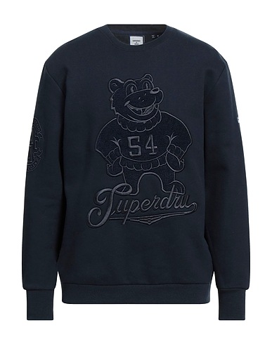 SUPERDRY Sweatshirt Midnight blue 57% Cotton, 43% Polyester