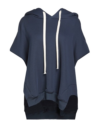 HALFBOY Hooded sweatshirt Midnight blue 80% Cotton, 17% Polyamide, 3% Cashmere, Elastane