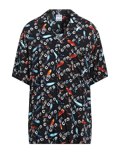 MARCELO BURLON Patterned shirt Black 100% Viscose