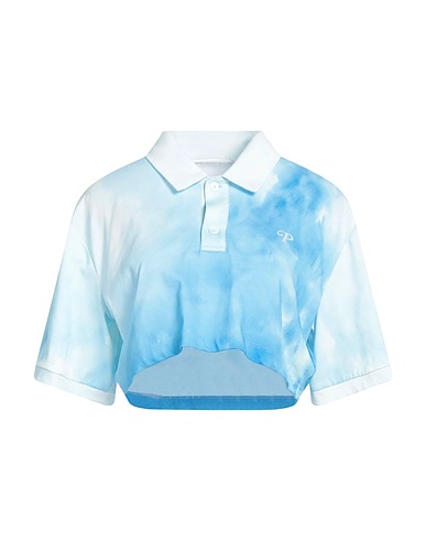 PHILOSOPHY di LORENZO SERAFINI Crop top Sky blue 100% Cotton