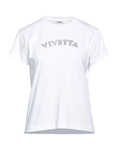 VIVETTA T-Shirt Weiß 100% Baumwolle, Glas