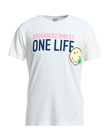 DSQUARED2 T-shirt Ivory 100% Cotton