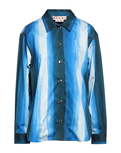 MARNI Patterned shirts & blouses Blue 100% Cotton