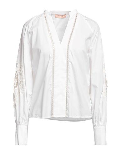 TWINSET Top White 100% Cotton