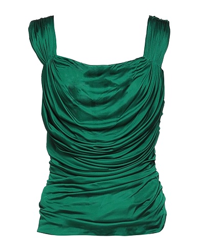 DOLCE&GABBANA Top Emerald green 100% Viscose