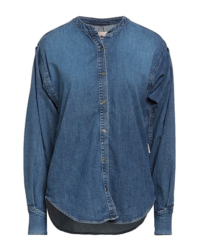 HAIKURE Denim shirt Blue 99% Cotton, 1% Elastane