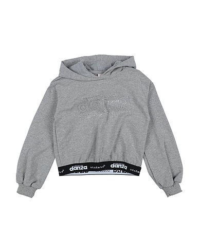 DIMENSIONE DANZA Hooded track jacket  FELPA CAPPUCCIO RAGAZZA
 Grey 94% Cotton, 6% Elastane