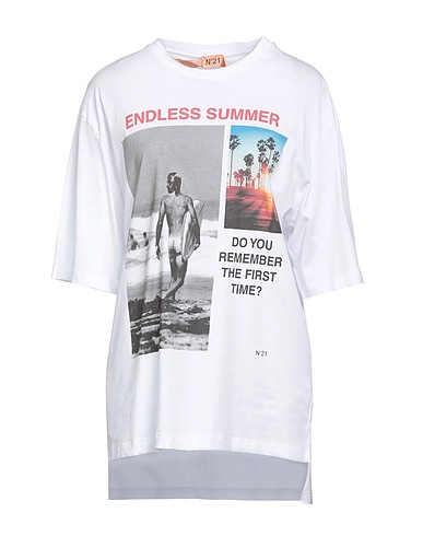 N°21 Футболка oversize Белый 100% Хлопок