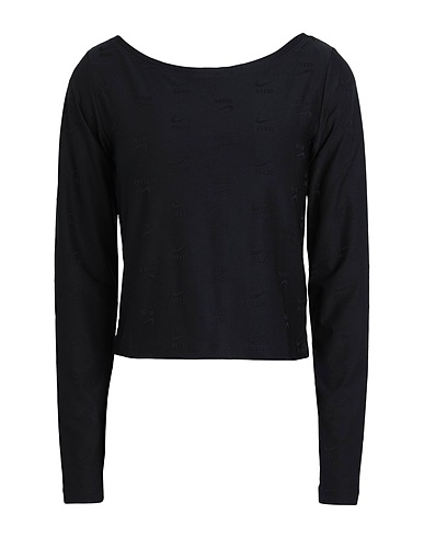 NIKE ベーシックTシャツ W NSW AIR AOP LS TOP
 ブラック ポリエステル 90% / ポリウレタン 10%