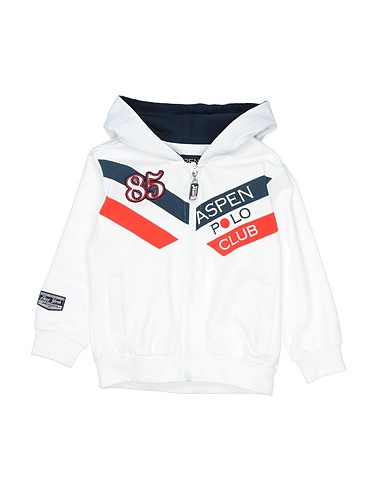ASPEN POLO CLUB Sweatshirt Weiß 95% Baumwolle, 5% Elastan