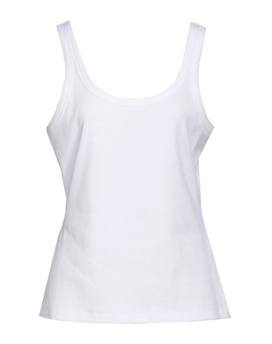 REDValentino Vest White 94% Cotton, 6% Elastane