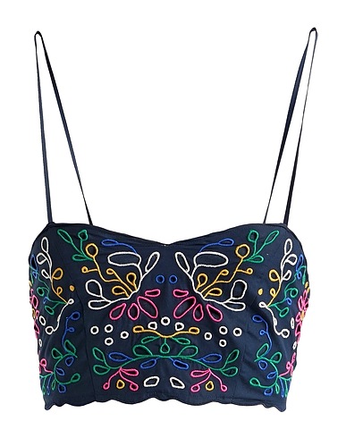 CHLOÉ Bustier Midnight blue 100% Cotton