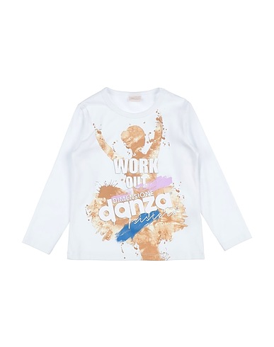 DIMENSIONE DANZA T-shirt T-SHIRT M/L JERSEY STRETCH BIMBA
 Bianco 90% Cotone, 10% Lycra®