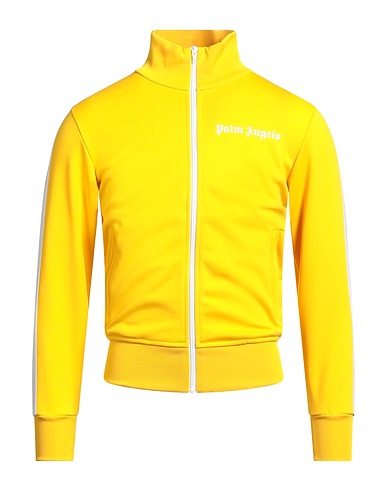 PALM ANGELS Sweatshirt Yellow 100% Polyester, Elastane