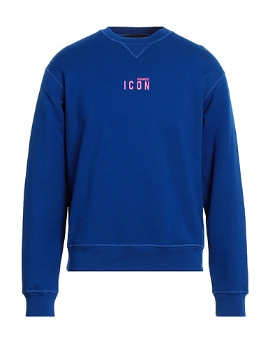 DSQUARED2 Sweatshirt Bright blue 100% Cotton, Elastane
