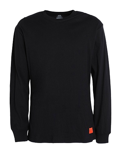 VANS x RAEBURN Basic T-Shirt RAEBURN LS TEE
 Black 100% Cotton