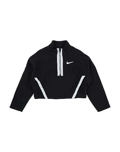 NIKE Sweatshirt Nike Sportswear Big Kids' (Girls') Long-Sleeve Top
 Black 100% Polyester