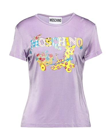 MOSCHINO T-shirt Lilac 94% Viscose, 6% Elastane