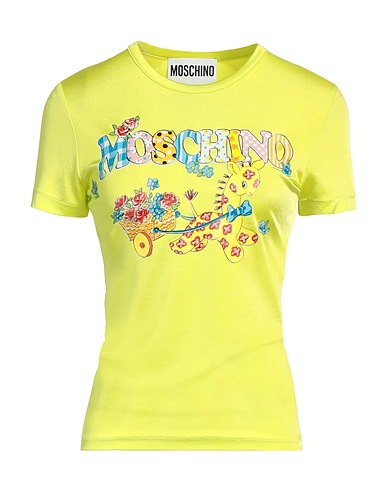 MOSCHINO T-Shirt Limettengrün 94% Viskose, 6% Elastan