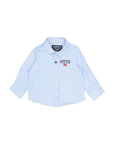 ASPEN POLO CLUB Einfarbiges Hemd Himmelblau 60% Baumwolle, 40% Polyester