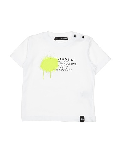 DANIELE ALESSANDRINI Ｔシャツ ホワイト コットン 90% / ポリウレタン 10%