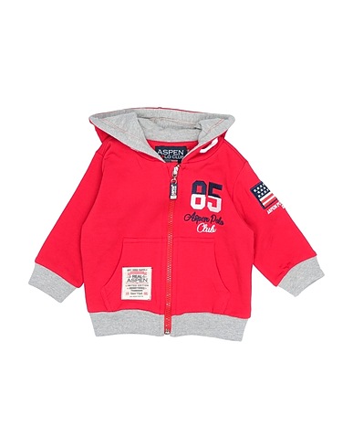 ASPEN POLO CLUB Hooded track jacket  Red 95% Cotton, 5% Elastane