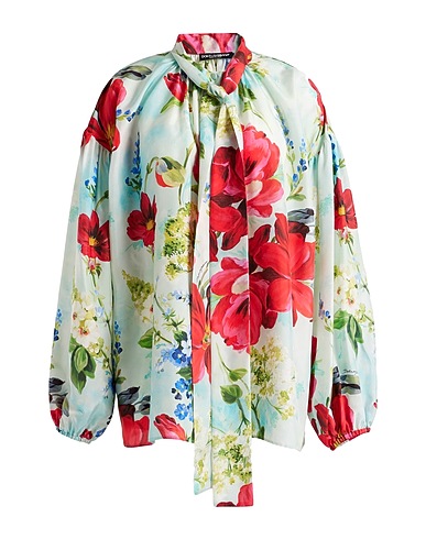 DOLCE&GABBANA Silk top Turquoise 100% Silk