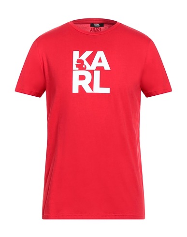 KARL LAGERFELD T-shirt BEACHWEAR Red 100% Cotton
