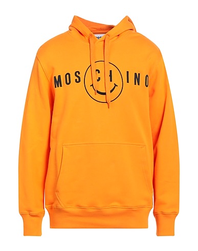 MOSCHINO Hooded track jacket  Orange 100% Cotton