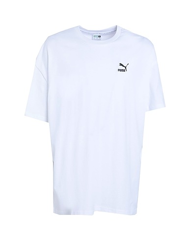 PUMA Oversize-T-Shirt Classics Oversized Tee
 White 100% Cotton