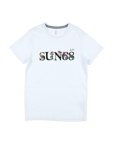 SUN 68 T-shirt Bianco 100% Cotone