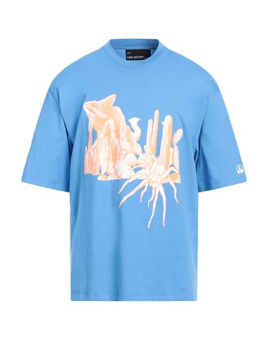 NEIL BARRETT T-shirt Light blue 100% Cotton
