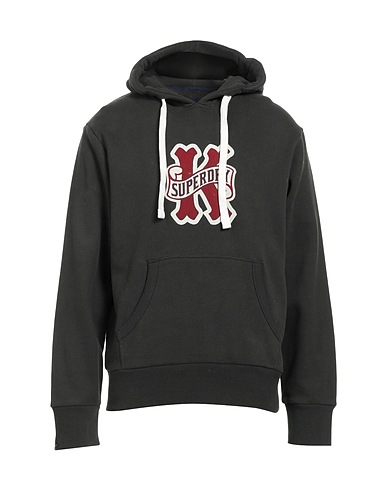 SUPERDRY Hooded track jacket  Charcoal 74% Paper, 26% Polyester