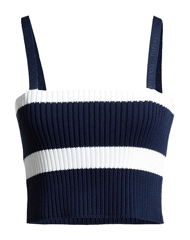 PINKO Top Blu notte 96% Cotone, 4% Poliammide, Elastan