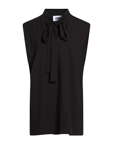 ALPHA STUDIO T-shirt Black 98% Cotton, 2% Elastane