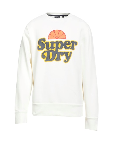 SUPERDRY Felpa Bianco 80% Cotone, 20% Poliestere