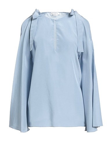 BALLANTYNE Top Pastel blue 52% Silk, 48% Cotton