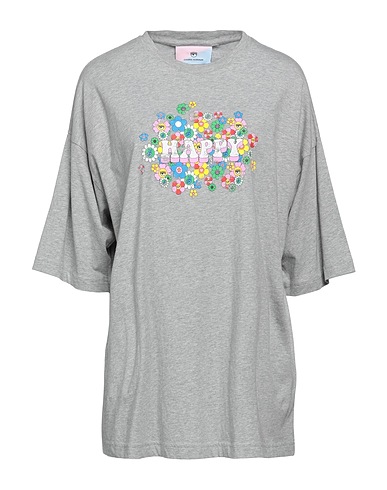 CHIARA FERRAGNI Oversize-T-Shirt Light grey 100% Cotton
