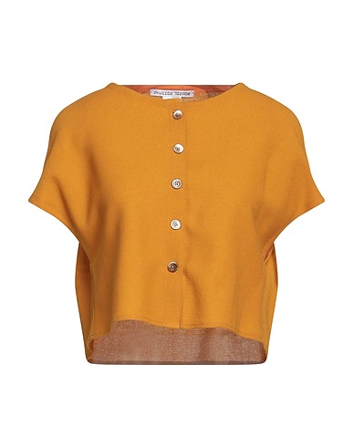 STEPHAN JANSON Camicie e bluse tinta unita Giallo ocra 100% Lana