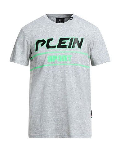 PLEIN SPORT T-shirt Grey 95% Cotton, 5% Elastane